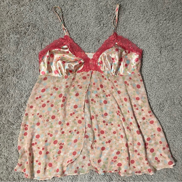 Secret Treasures Pink Polka Dot Slip - Picture 1 of 6